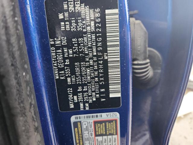 2022 KIA SORENTO EX - 5XYRH4LF9NG122686