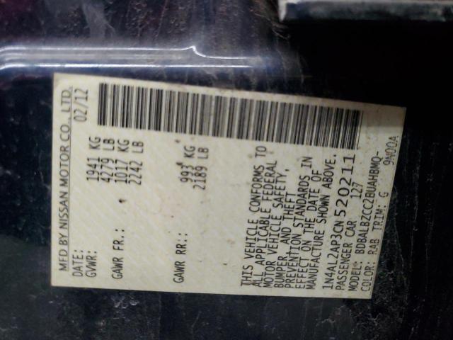 2012 NISSAN ALTIMA BAS #3284998922