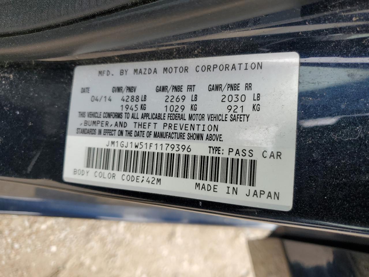 MAZDA 6 GRAND TOURING