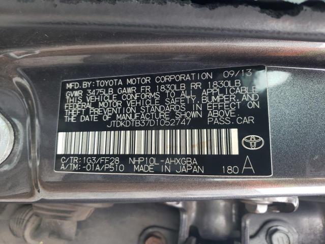 2013 TOYOTA PRIUS C - JTDKDTB37D1052747