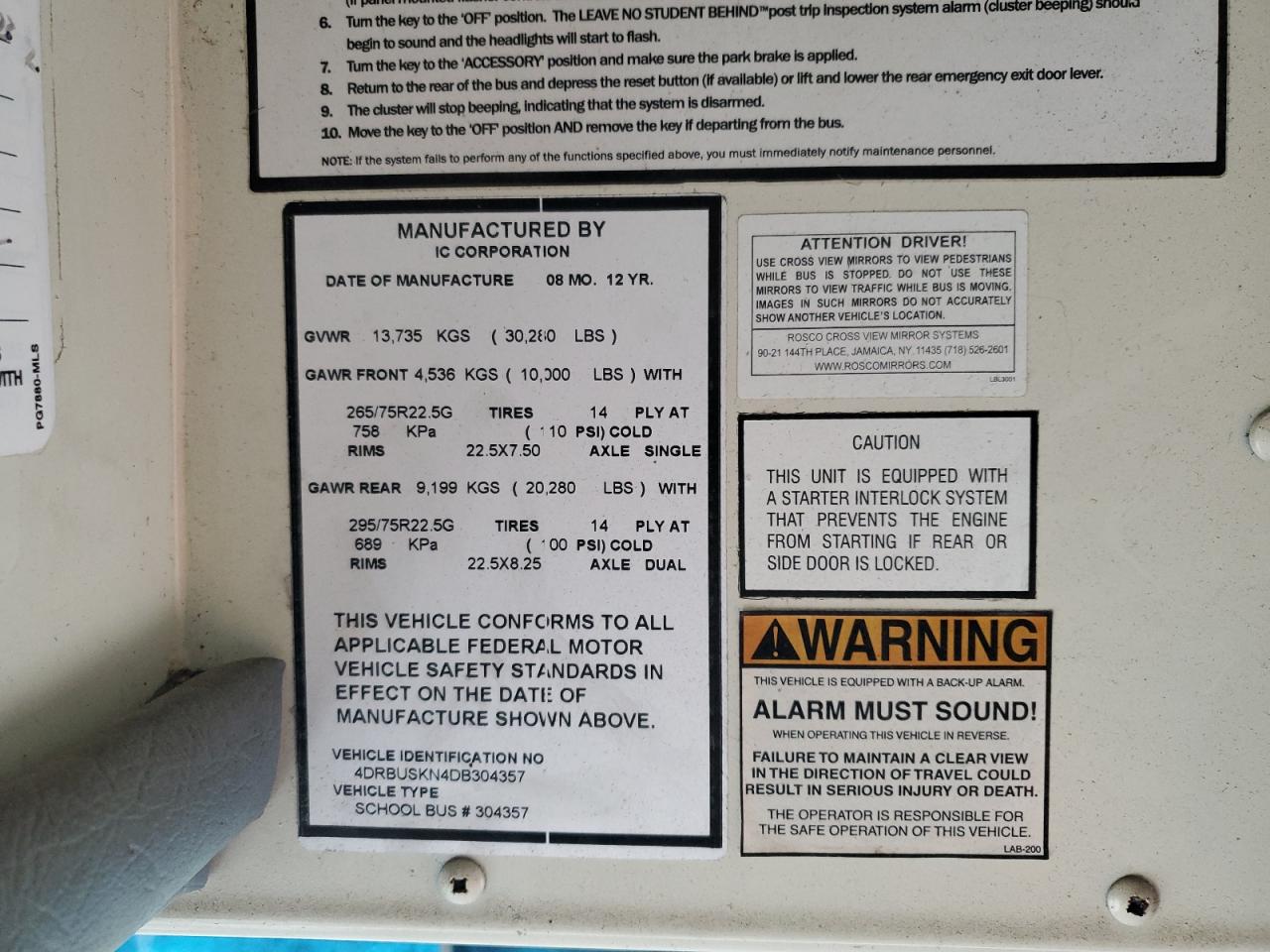 Lot #3265258989 2013 IC CORPORATION 3000 CE