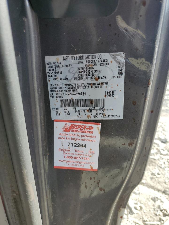 Lot #3302894887 2004 FORD F-150 HERI