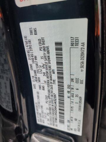 2019 FORD ESCAPE SE - 1FMCU9GD6KUA52397