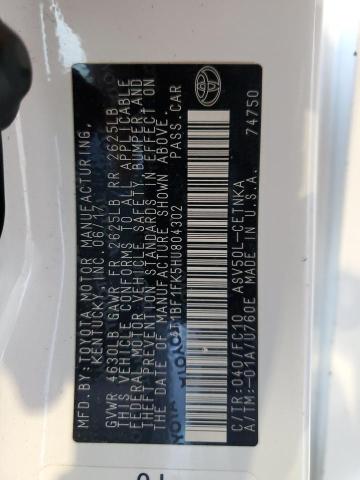 2017 TOYOTA CAMRY LE #3287517993