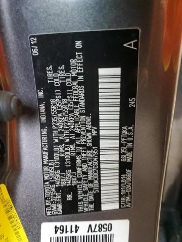 2012 TOYOTA SIENNA XLE - 5TDDK3DC7CS047951