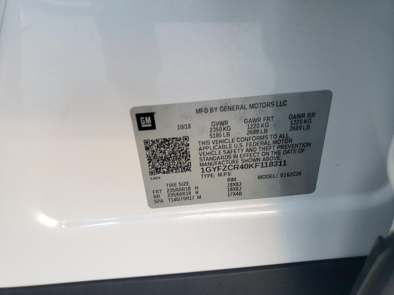 Lot #3309286624 2019 CADILLAC XT4 PREMIU