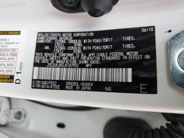 2018 TOYOTA 4RUNNER SR - JTEZU5JR3J5187952