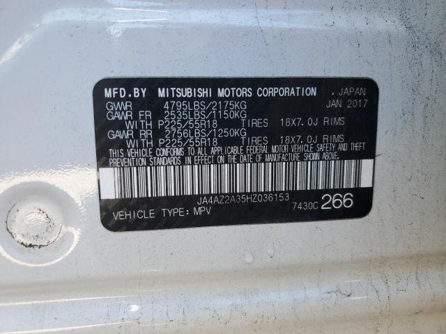 2017 MITSUBISHI OUTLANDER ES JA4AZ2A35HZ036153