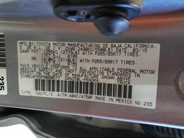 2015 TOYOTA TACOMA DOU - 3TMMU4FN5FM080577