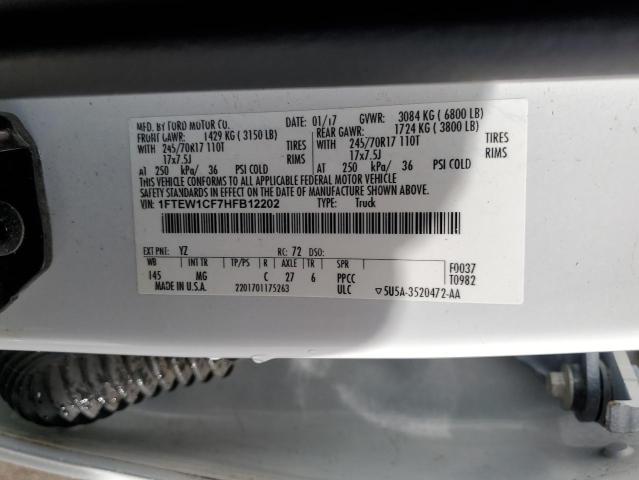 2017 FORD F150 SUPER - 1FTEW1CF7HFB12202