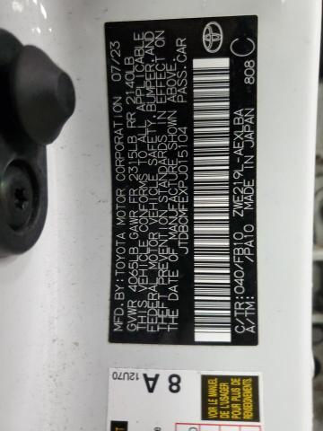 2023 TOYOTA COROLLA LE - JTDBCMFEXPJ015104