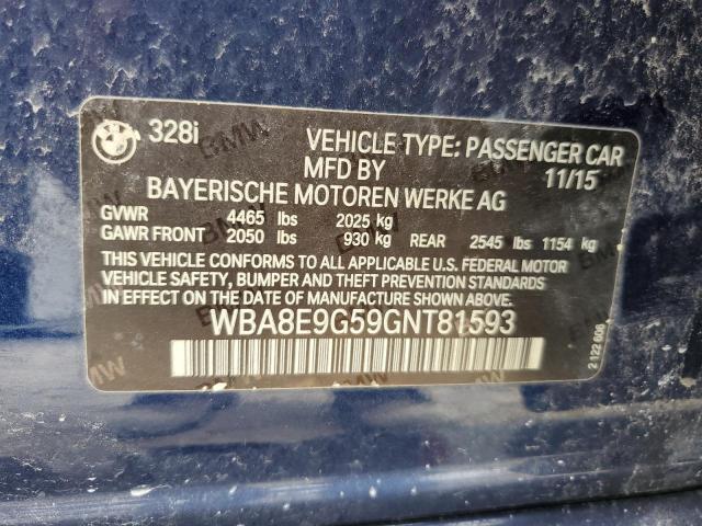 2016 BMW 328 I SULE WBA8E9G59GNT81593