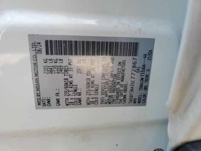 2025 NISSAN ROGUE SV 5N1BT3BA3SC772867