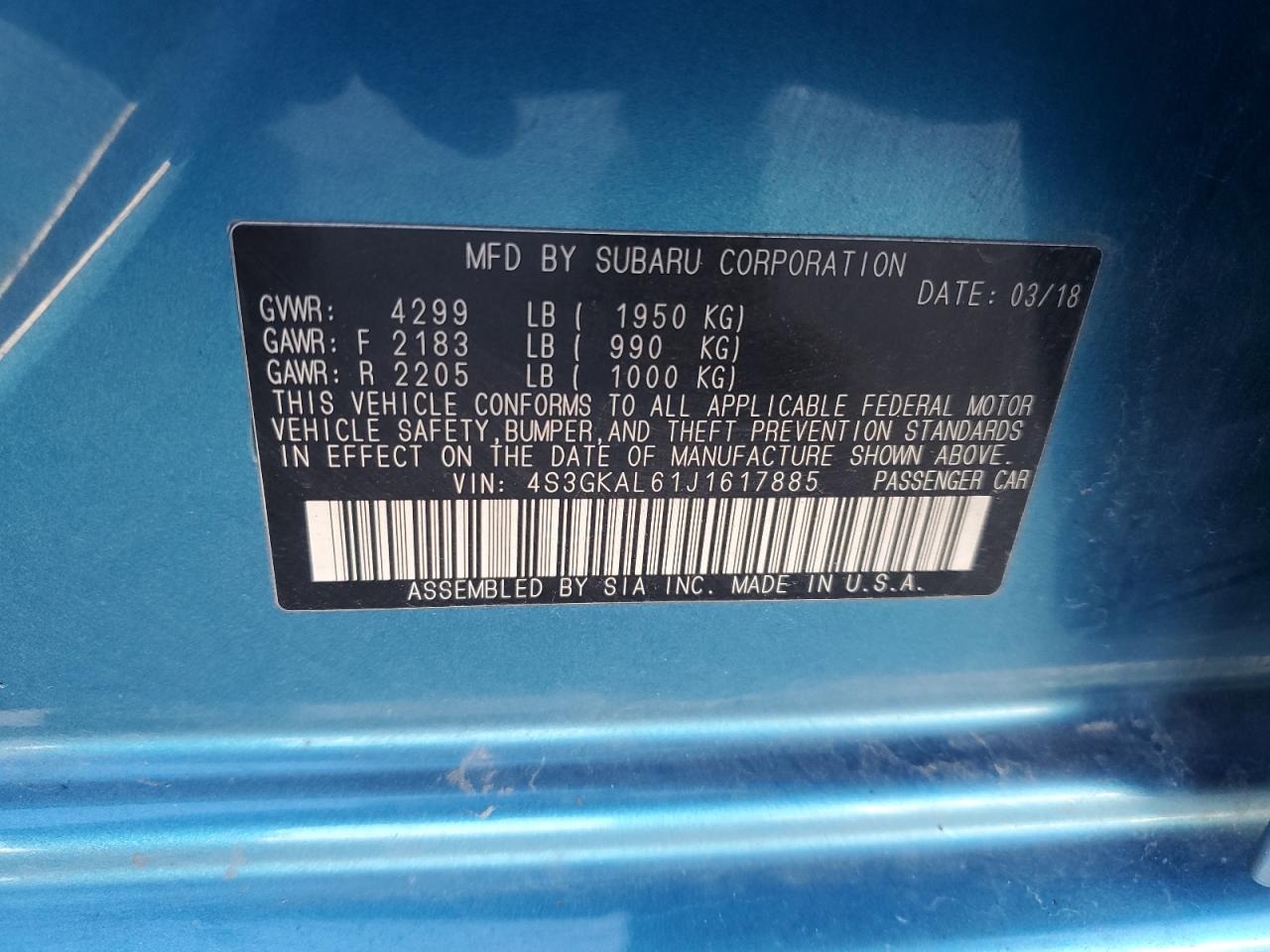 SUBARU IMPREZA SPORT