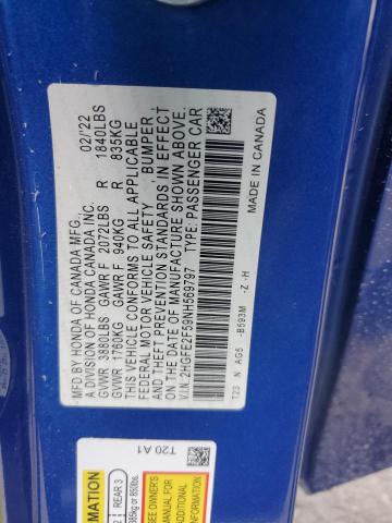 2022 HONDA CIVIC SPOR #3291360163