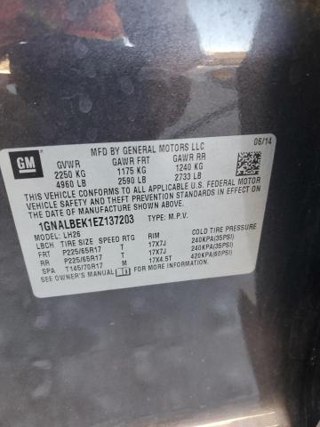 2014 CHEVROLET EQUINOX LT - 1GNALBEK1EZ137203