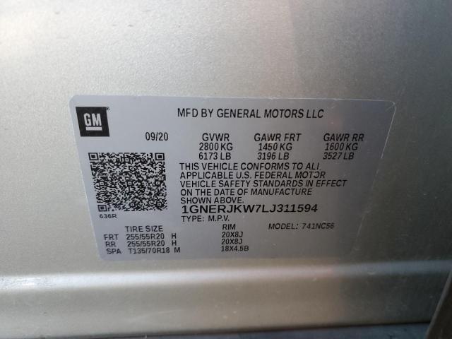 2020 CHEVROLET TRAVERSE RS #3285731650