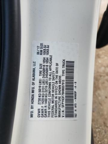 2017 HONDA RIDGELINE #3280484130