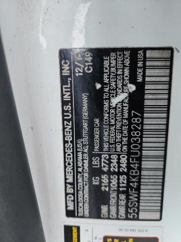 2015 MERCEDES-BENZ C 300 4MAT 55SWF4KB4FU038287