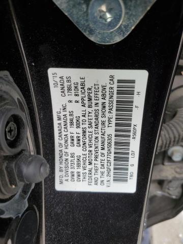2016 HONDA CIVIC EX 2HGFC2F77GH506305