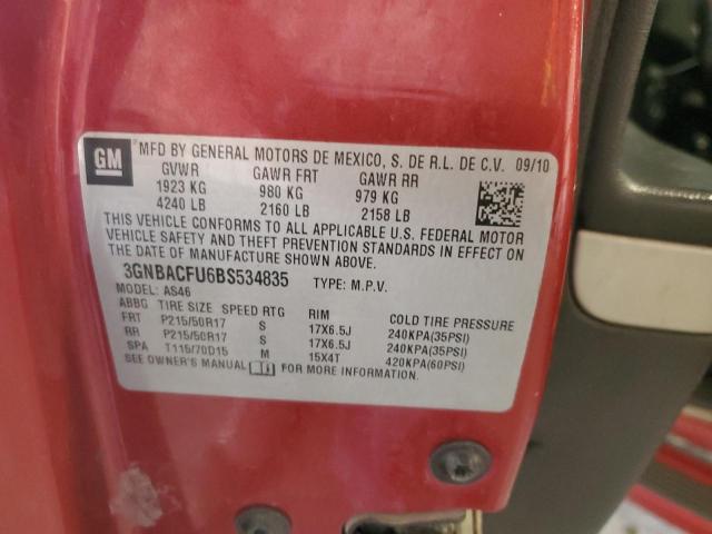 2011 CHEVROLET HHR LT - 3GNBACFU6BS534835