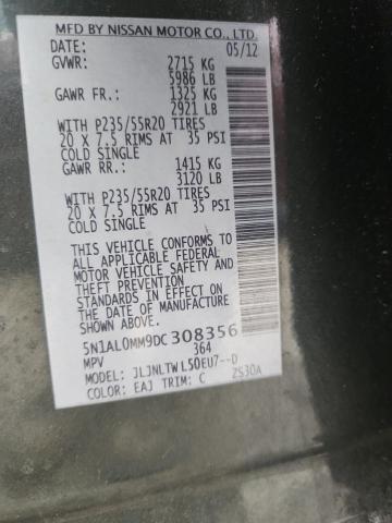 2013 INFINITI JX35 - 5N1AL0MM9DC308356