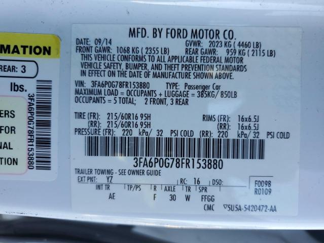 2015 FORD FUSION S #3278976062