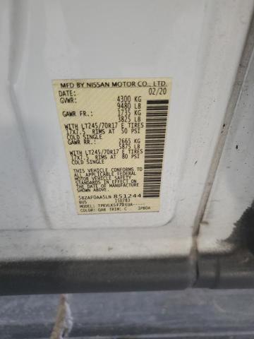 2020 NISSAN NV 3500 5BZAF0AA5LN851244