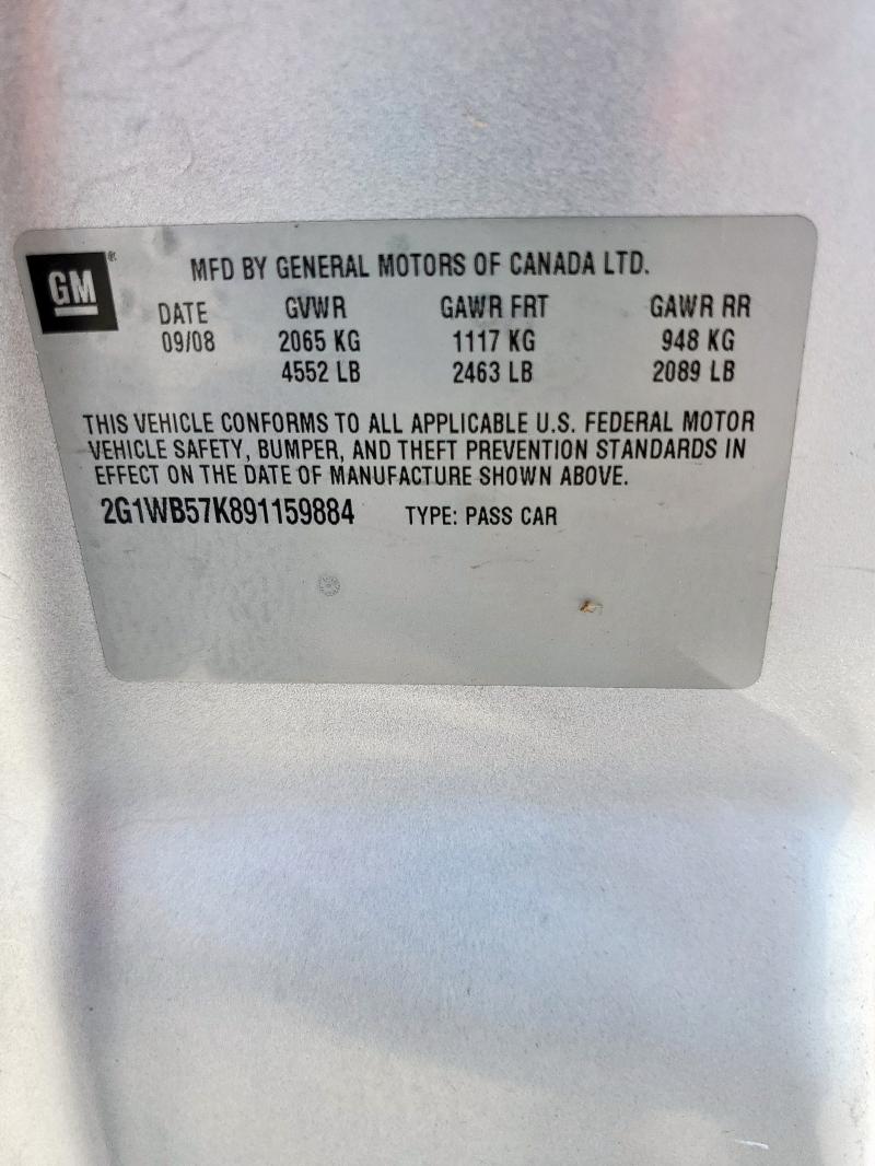 2009 CHEVROLET IMPALA LS #3303782416