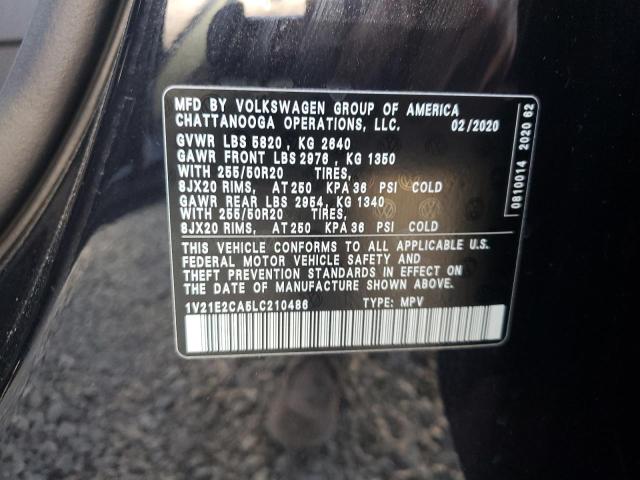 2020 VOLKSWAGEN ATLAS CROS 1V21E2CA5LC210486
