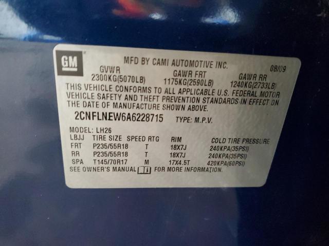 2010 CHEVROLET EQUINOX LT - 2CNFLNEW6A6228715