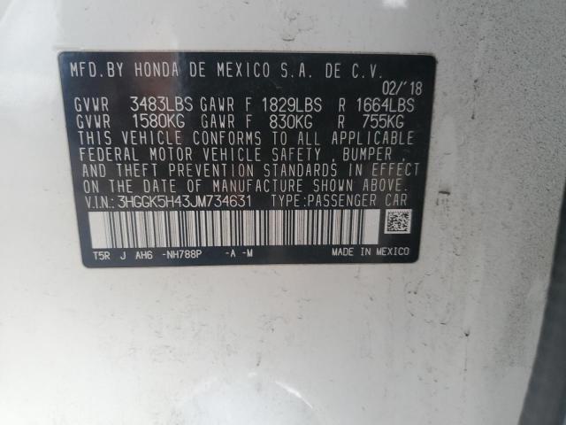 2018 HONDA FIT LX #3294780749