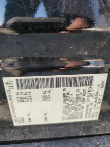 2019 NISSAN MAXIMA S 1N4AA6AV9KC378260