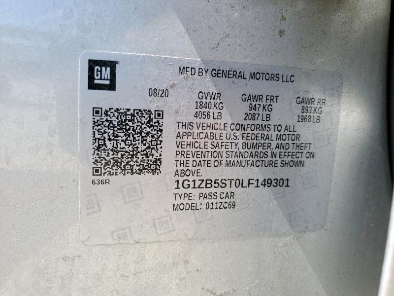 2020 CHEVROLET MALIBU LS #3290394763