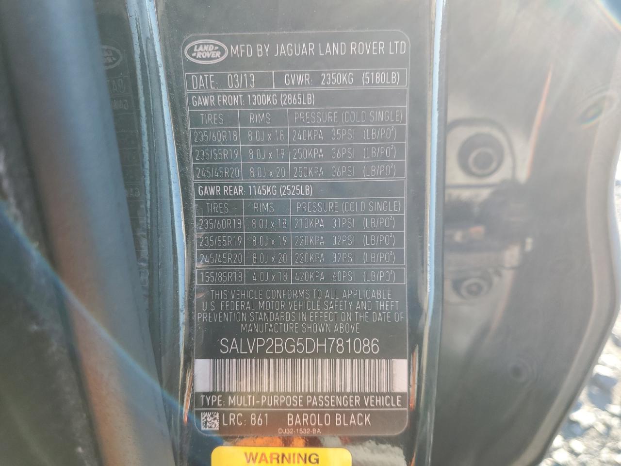 LAND ROVER RANGE ROVER PURE PLUS