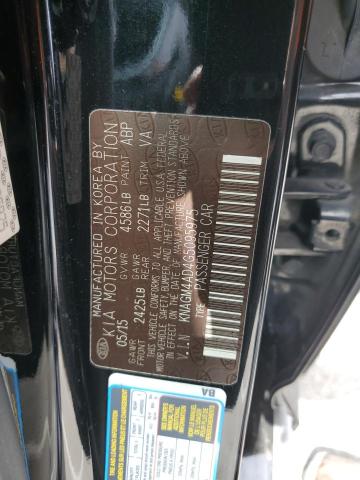 2016 KIA OPTIMA HYB KNAGM4AD4G5095975