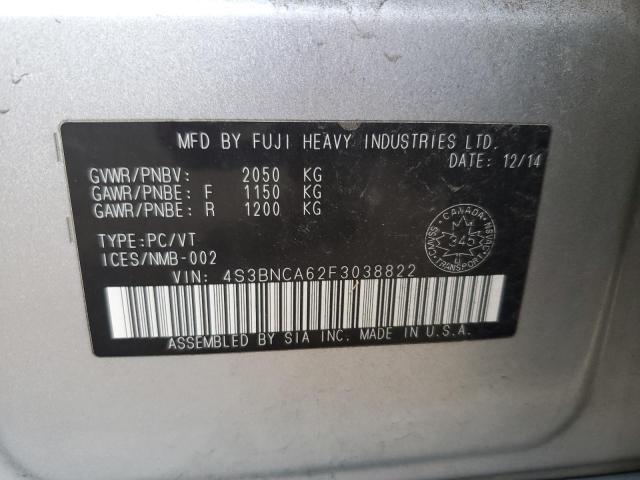 2015 SUBARU LEGACY 2.5I 4S3BNCA62F3038822