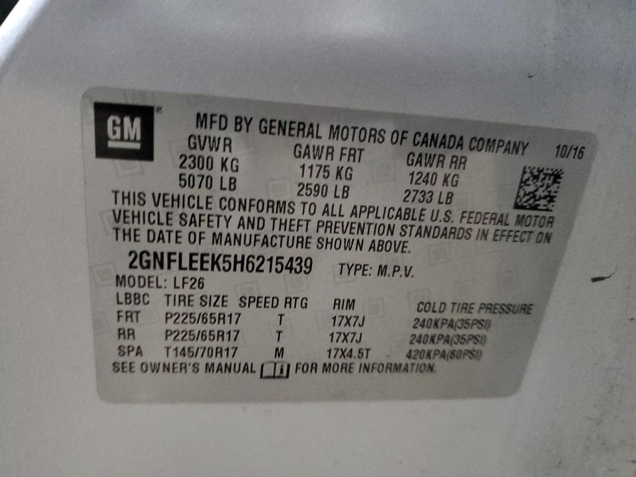 CHEVROLET EQUINOX LS