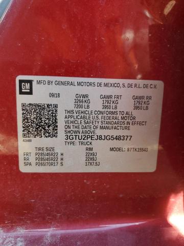 2018 GMC SIERRA K15 - 3GTU2PEJ8JG548377