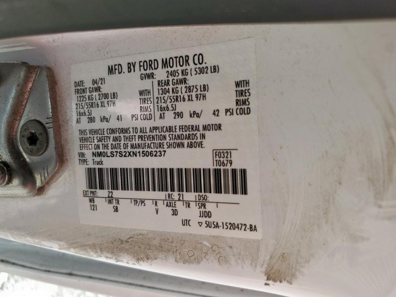 FORD TRANSIT CONNECT XL