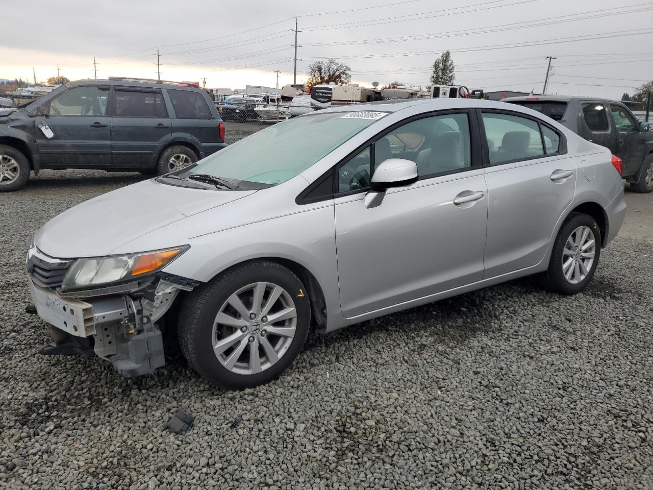 Lot #3287829104 2012 HONDA CIVIC EX