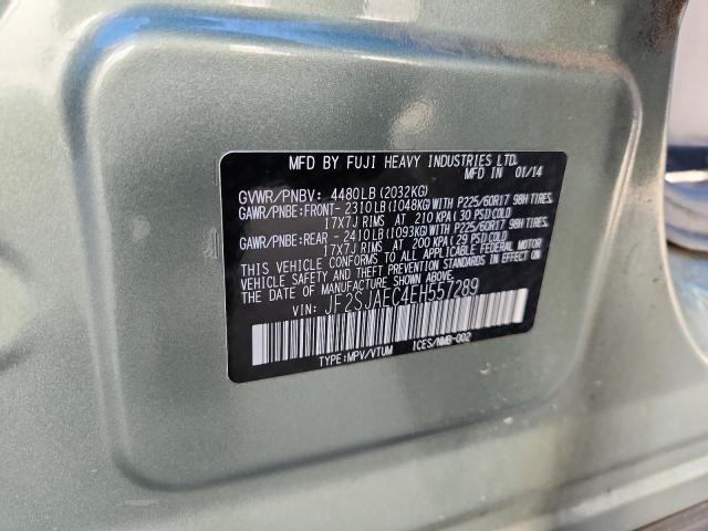 2014 SUBARU FORESTER 2 - JF2SJAEC4EH557289