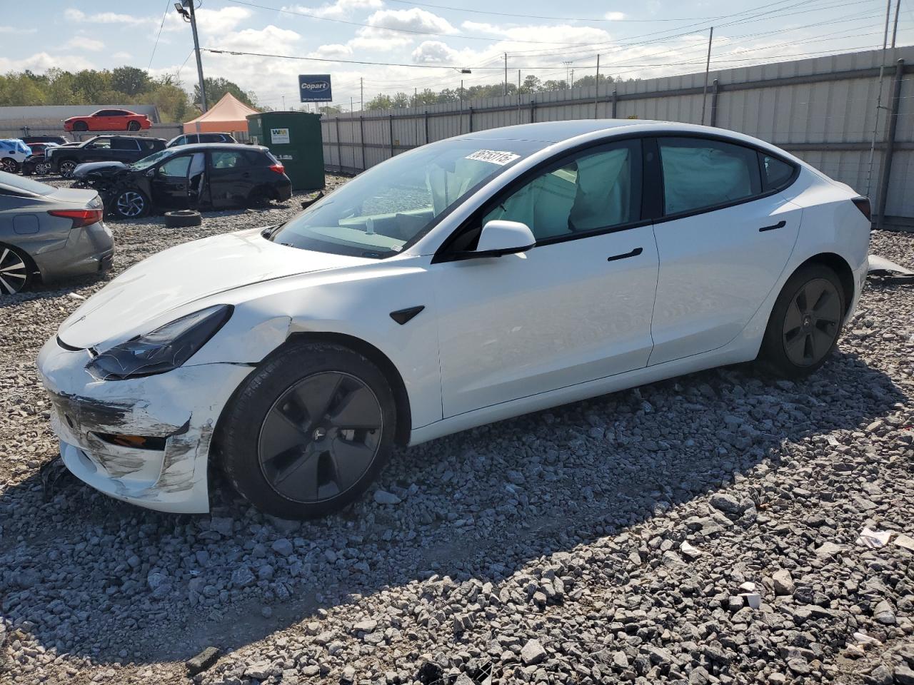 Lot #3298106144 2021 TESLA MODEL 3