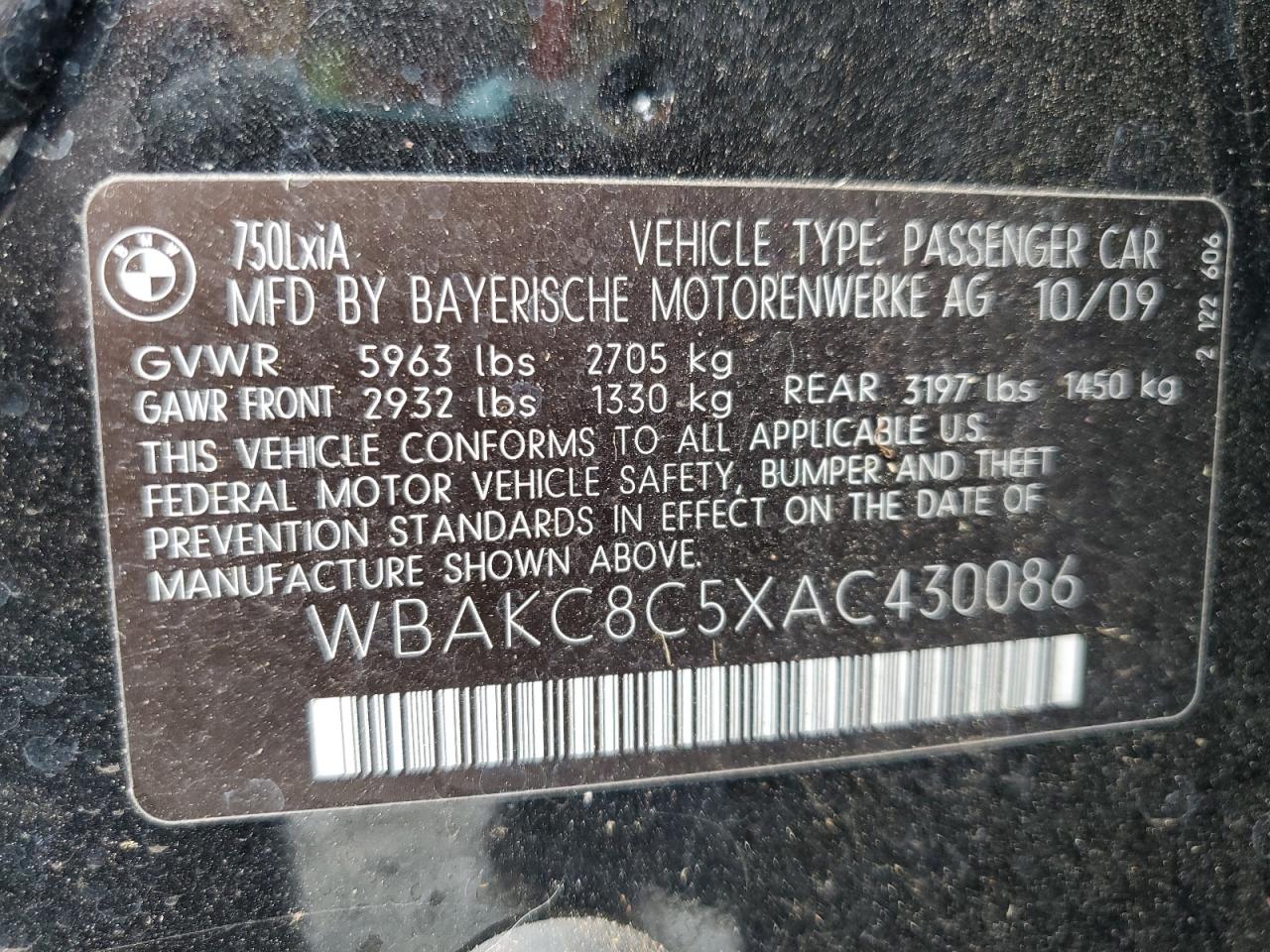 BMW 7 SERIES LI XDRIVE