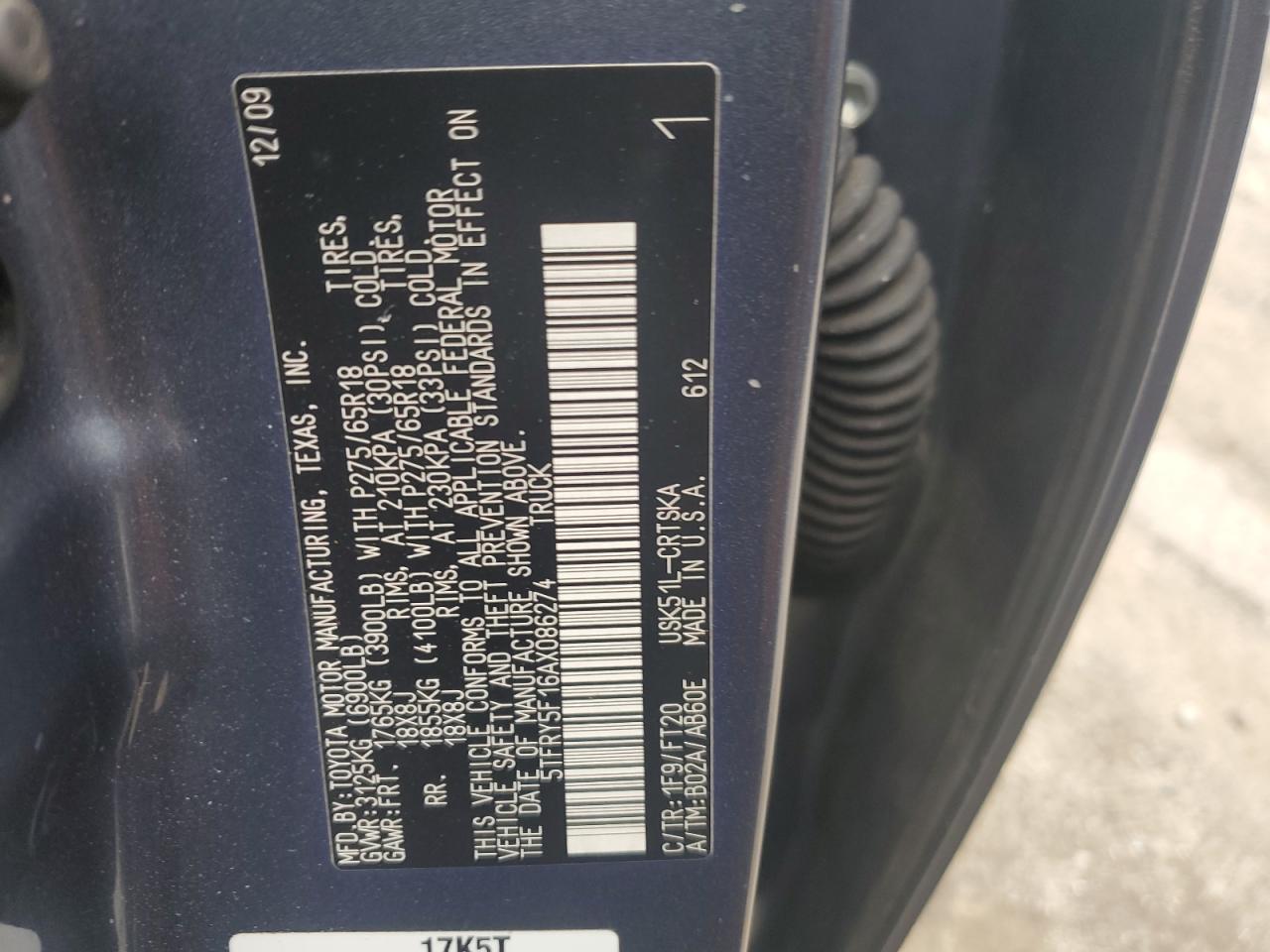 TOYOTA TUNDRA DOUBLE CAB SR5