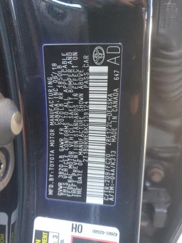 2019 TOYOTA COROLLA L - 2T1BURHE6KC139124