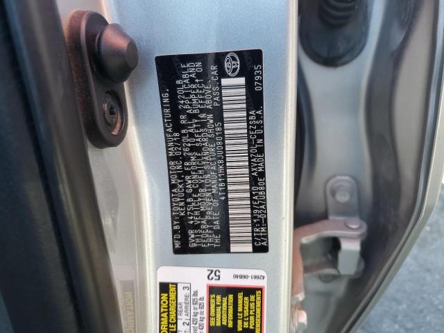 2018 TOYOTA CAMRY L #3302929670