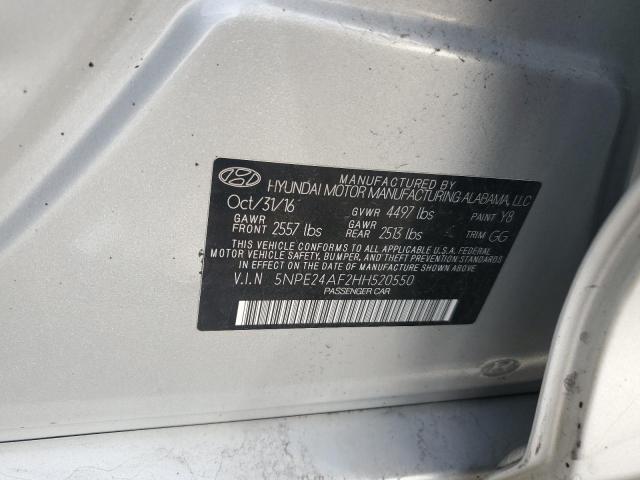 2017 HYUNDAI SONATA SE 5NPE24AF2HH520550