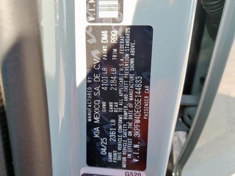 2025 KIA K4 GT LINE - 3KPFW4DE0SE144633