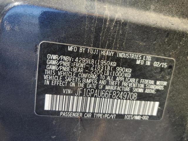 2015 SUBARU IMPREZA SP #3296928883